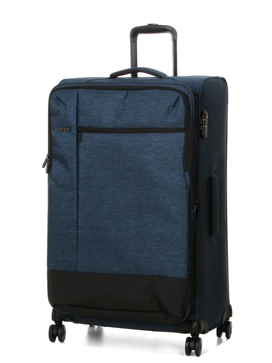 Чемодан большой тканевый Airtex 6659 L 79x48x32 см 121 л Синий