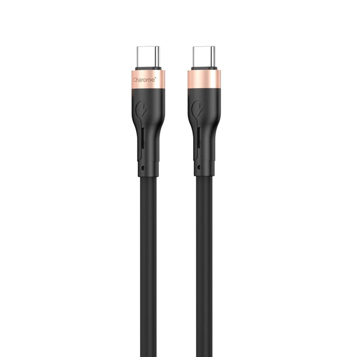 Кабель CHAROME C23-04 Type-C to Type-C 3A 1 м Black (10826935)
