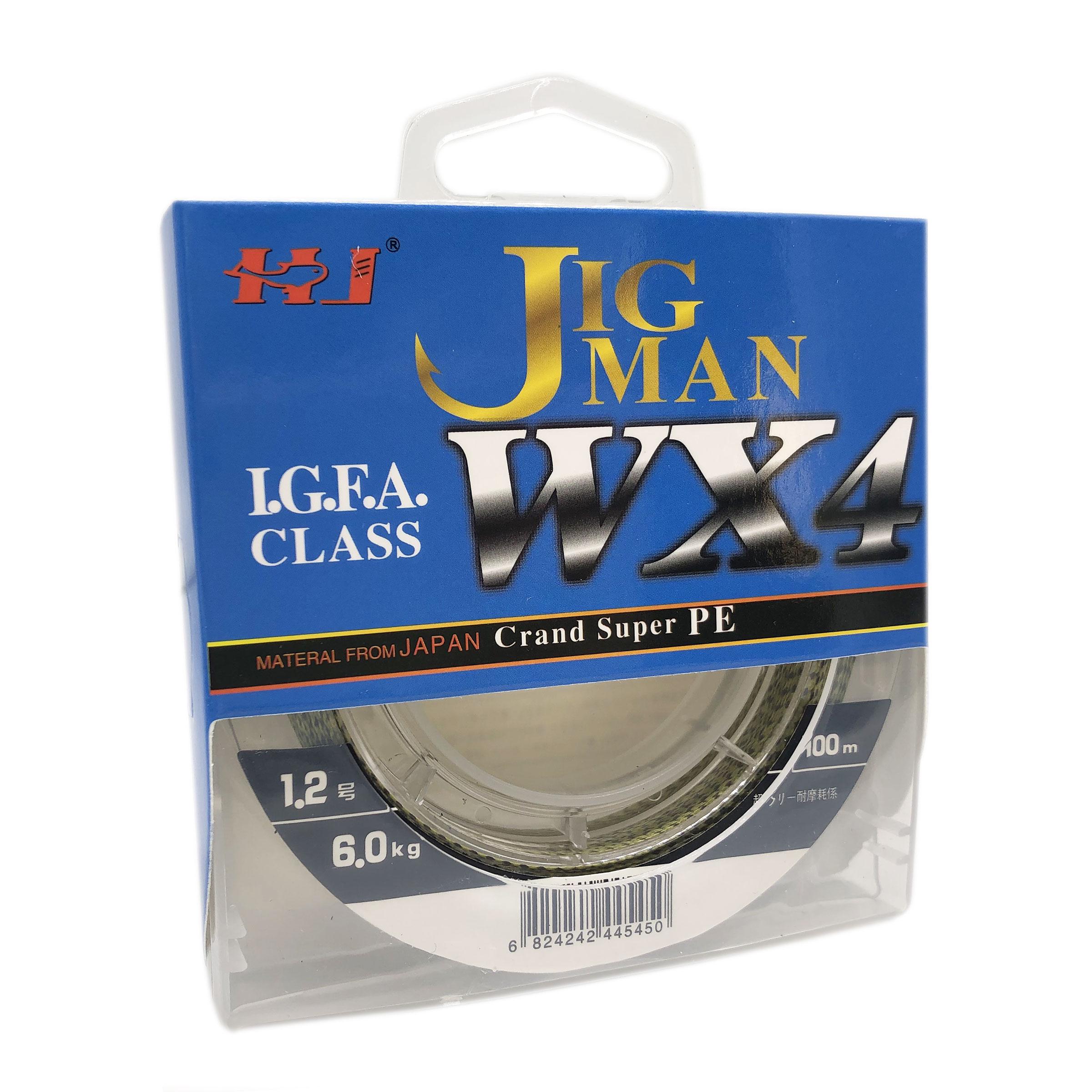 Шнур JIG Man Wx4 1.2 100 м 6 кг Зеленый (7988)