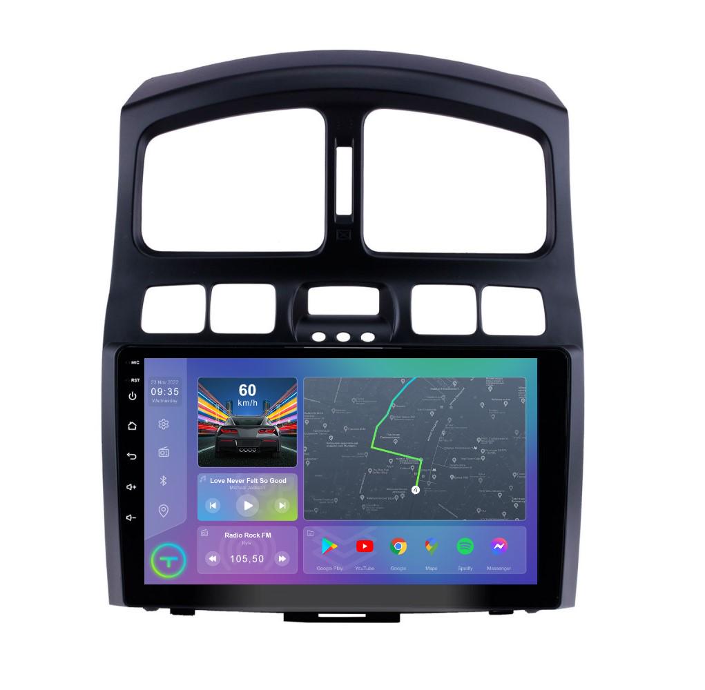 Автомагнитола штатная Torssen F9464 для Hyundai Santa Fe 00-12/Jac S1 07-13 4G/Carplay/DSP 4/64 GB 9" (202270507)