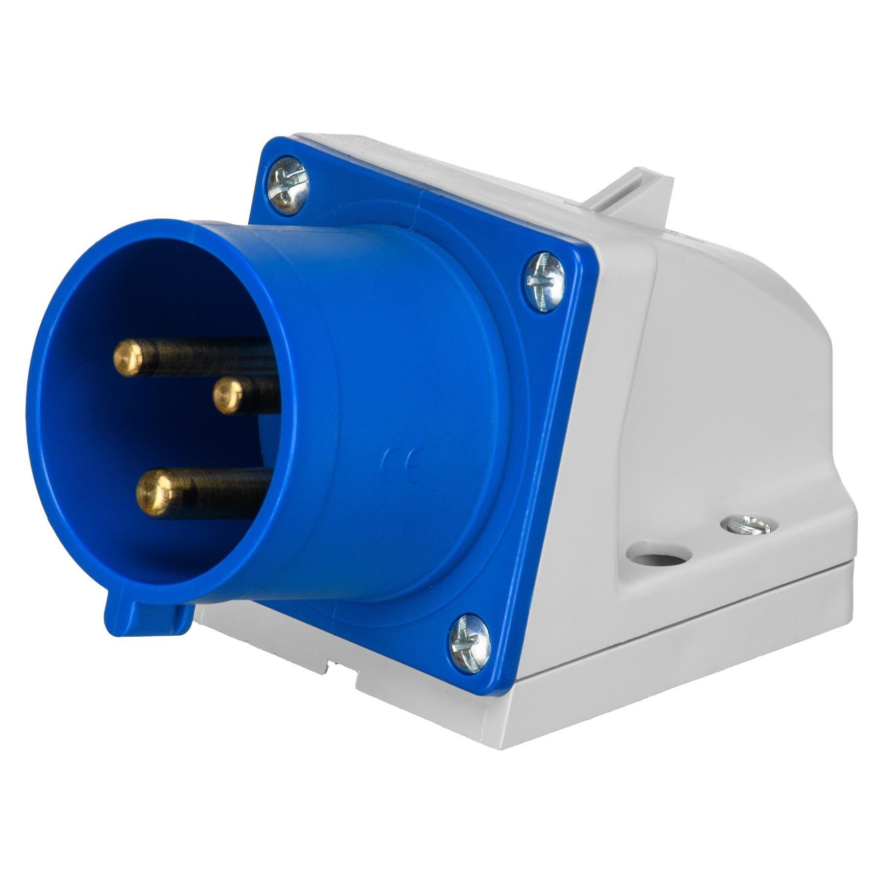 Вилка настінна IDE 32А 220V 2Р+E IP44 (2124)