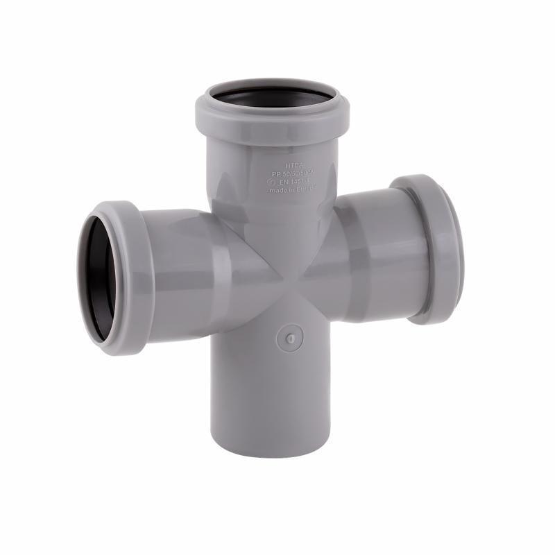 Крестовина канализационная TA Sewage 50 мм 90° (CZ050003)