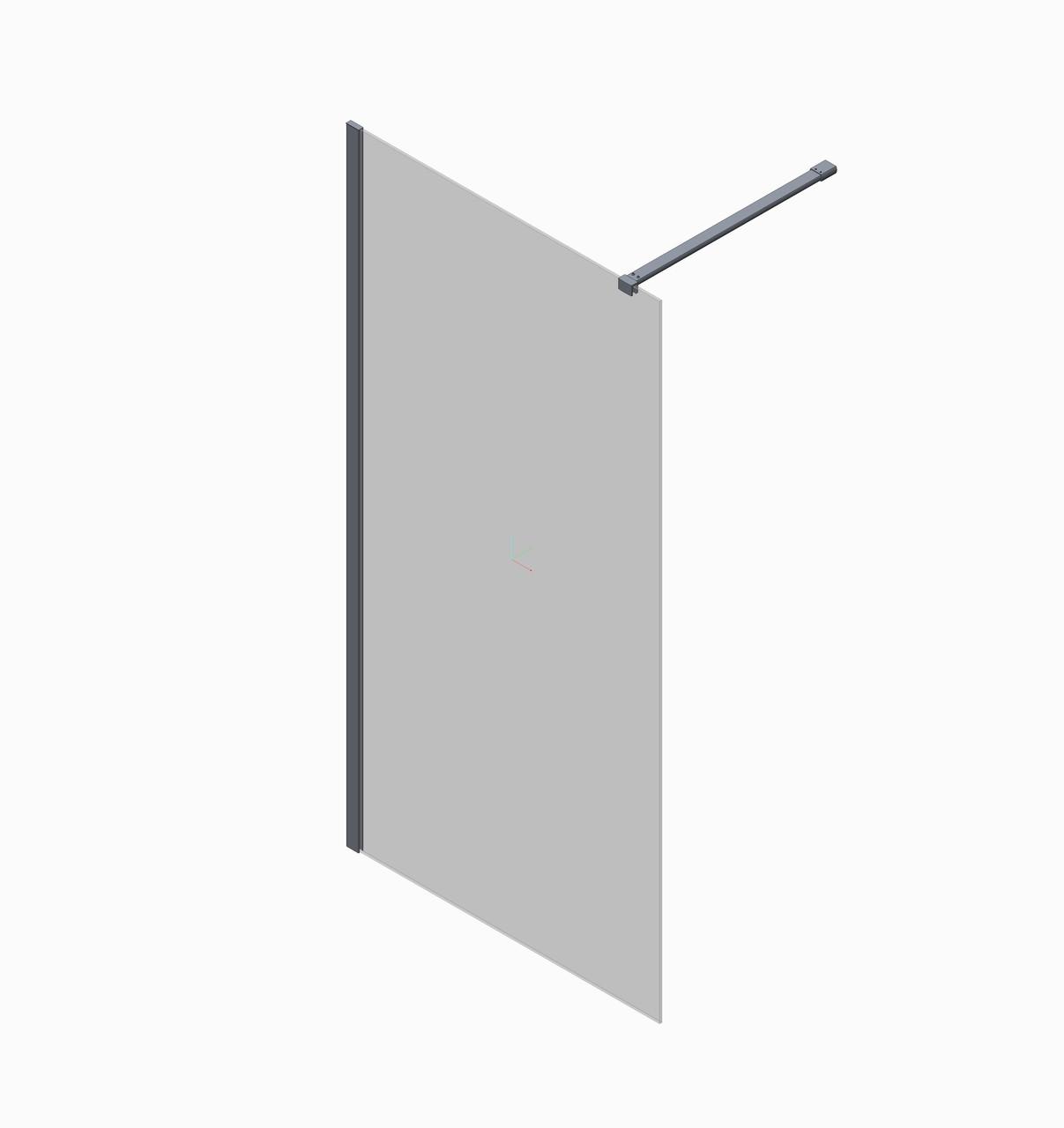 Душова перегородка KOER SR SP01-90x200-TR-01 Walk-In прозоре скло Easy Clean 8 мм Хром (KR5392) - фото 7 Душова перегородка KOER SR SP01-90x200-TR-01 Walk-In прозоре скло Easy Clean 8 мм Хром (KR5392) - фото 7