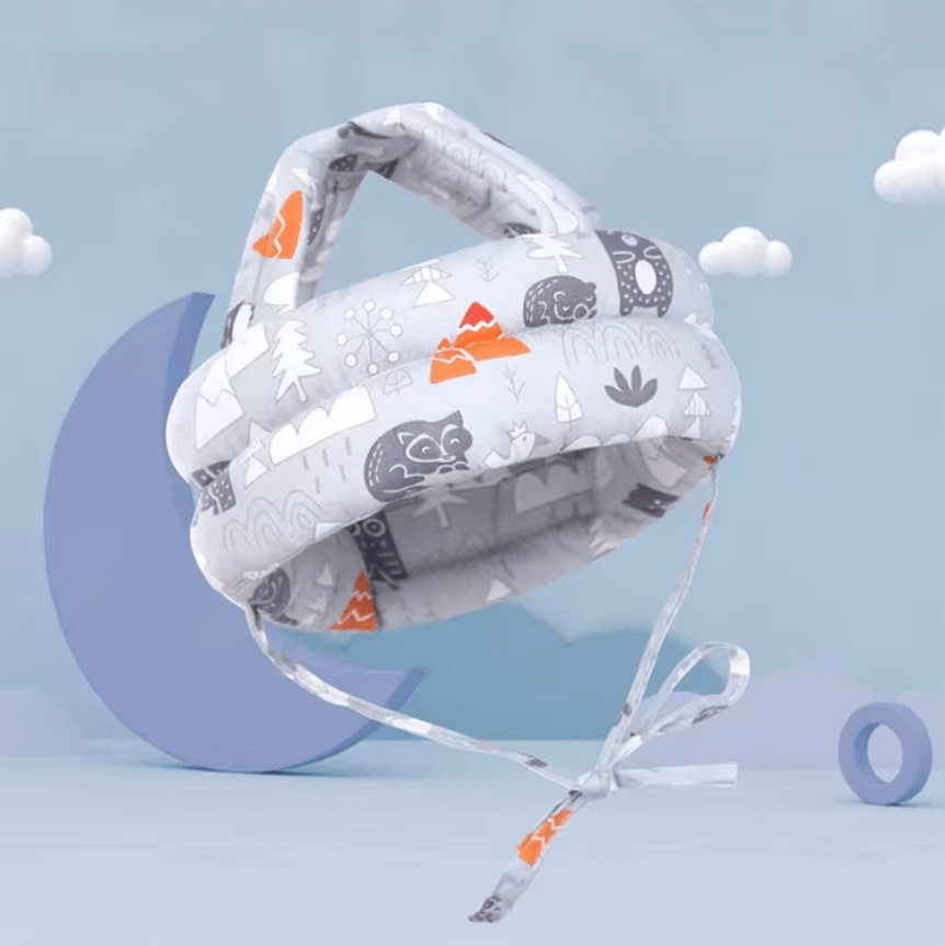 Шолом захисний для голови малюка від падінь Сірий (143722)