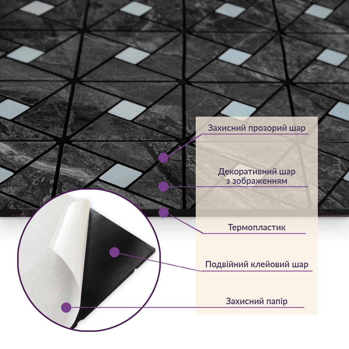 Мозаїка самоклеюча 300х300х4 мм (SW-00001646) - фото 5 Мозаїка самоклеюча 300х300х4 мм (SW-00001646) - фото 5