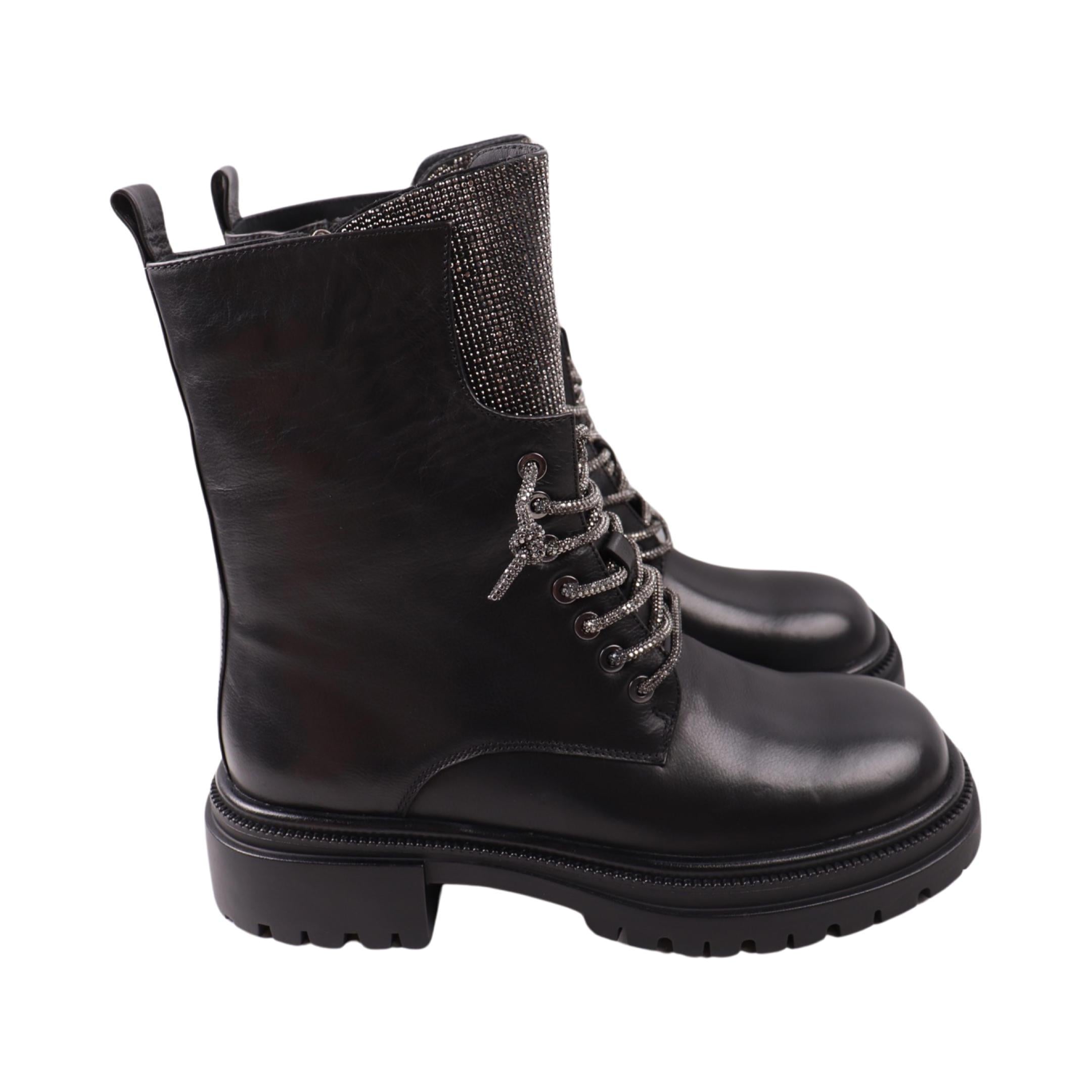 Ботинки женские Arees натуральная кожа р. 36 Черный (191-23DHC)