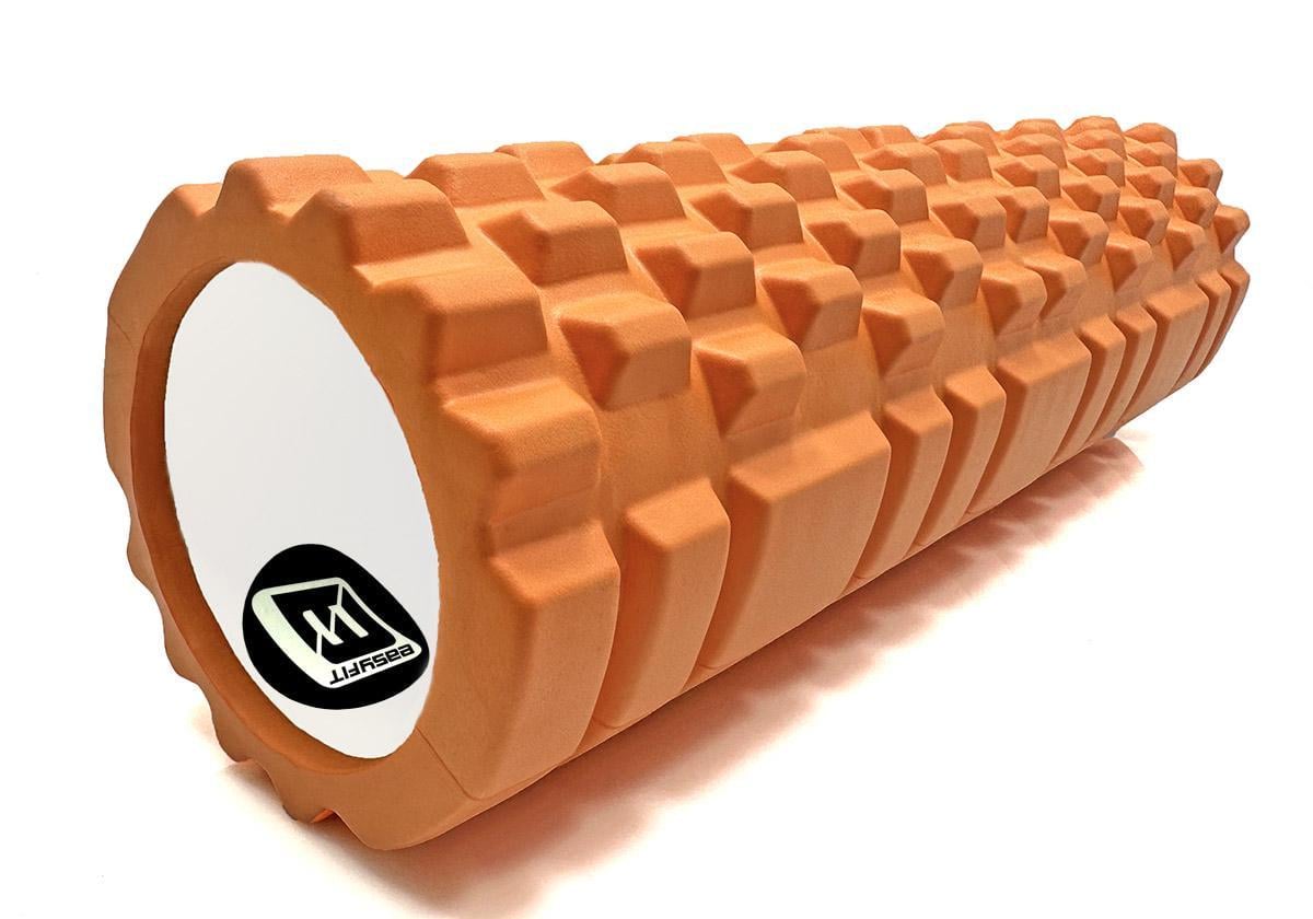 Массажный ролик EasyFit Grid Roller v.2.1 45 см Оранжевый (EF-2027-OR)