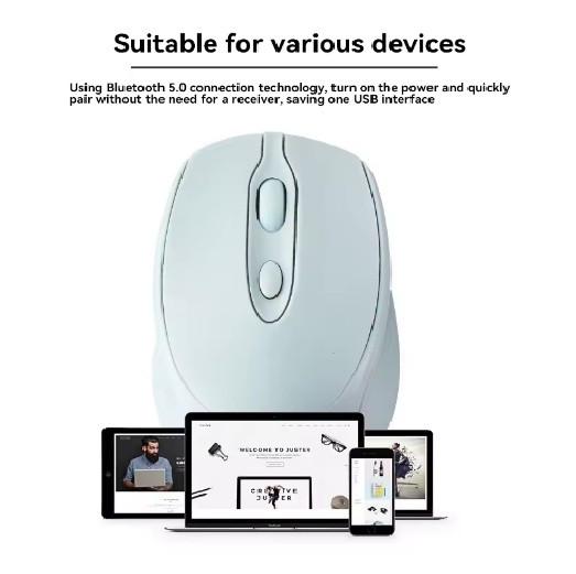 Мышь аккумуляторная беспроводная Sensitive Bluetooth 2.4 G White - фото 3 Мышь аккумуляторная беспроводная Sensitive Bluetooth 2.4 G White - фото 3