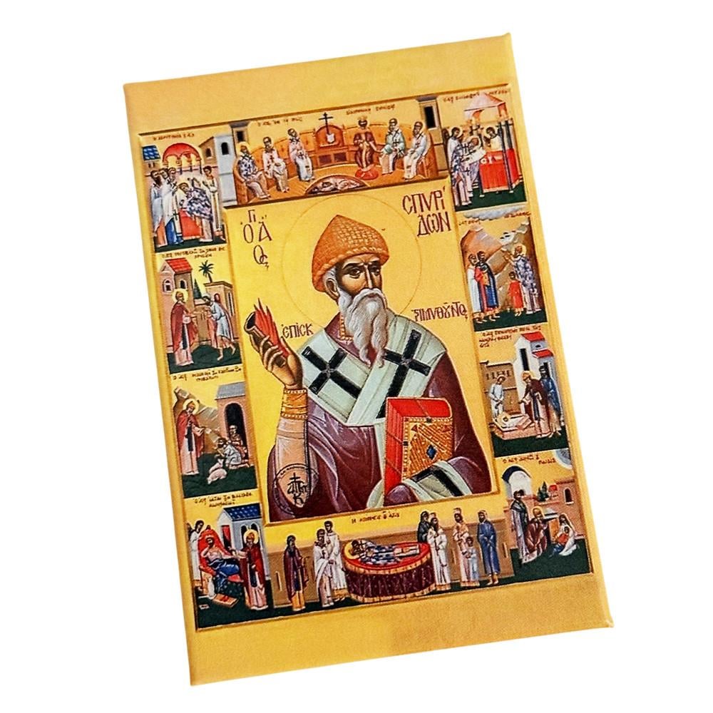 Ікона Святий Спиридон з житієм на магніті (30075004)