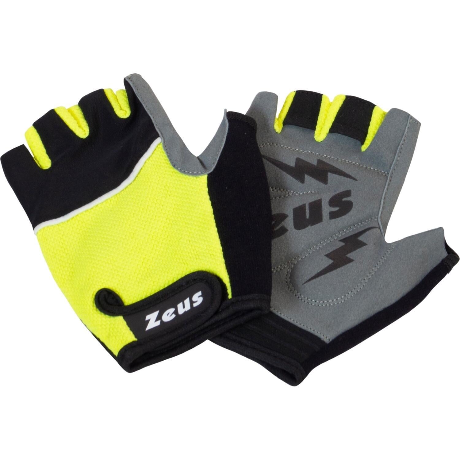 Перчатки для фитнеса Zeus GUANTO PALESTRA GYM NE/GF M Желто-черно-серый (Z01480)