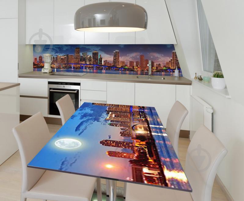 Наклейка виниловая на стол Zatarga  "Неоновый Мост" 650х1200 мм Z181740/1st