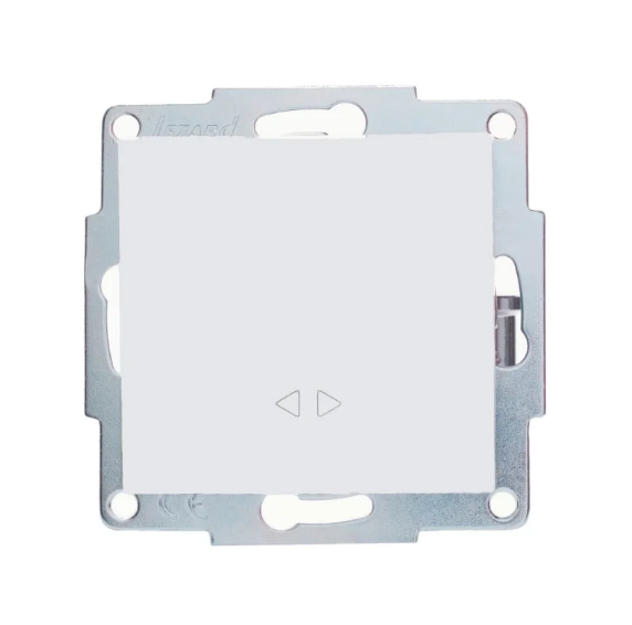 Вимикач одноклавішний Lezard Vesna проміжний Білий (26435179)