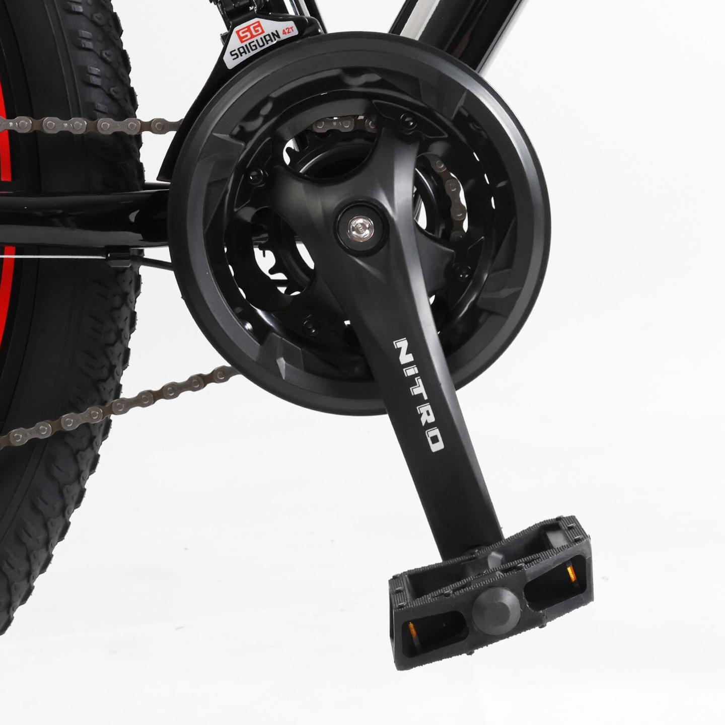 Велосипед горный Corso Nitro 29" оборудование Saiguan рама 19" Черно-красный - фото 8