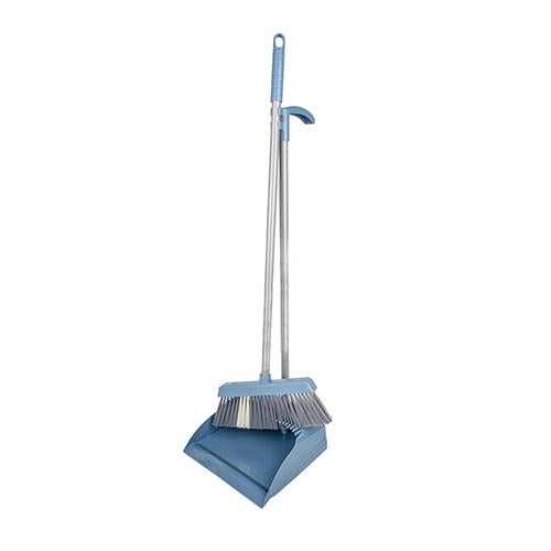 Совок з щіткою Stenson 23x75x26 см Blue (R30570)
