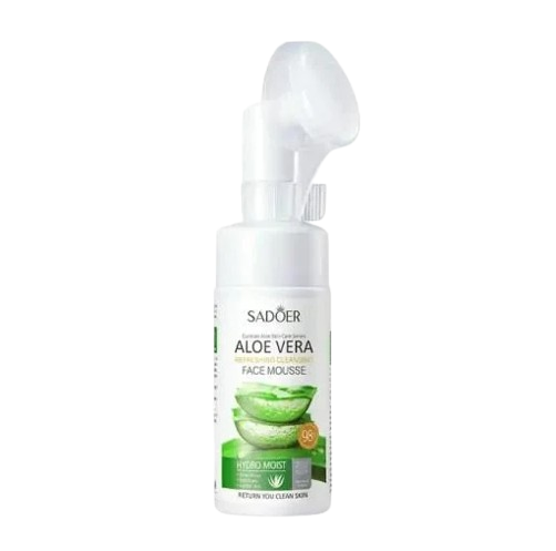 Пінка-мус зволожуюча Sadoer Aloe Vera Refreshing Cleansing Face Mousse з алое вера (2225810867)