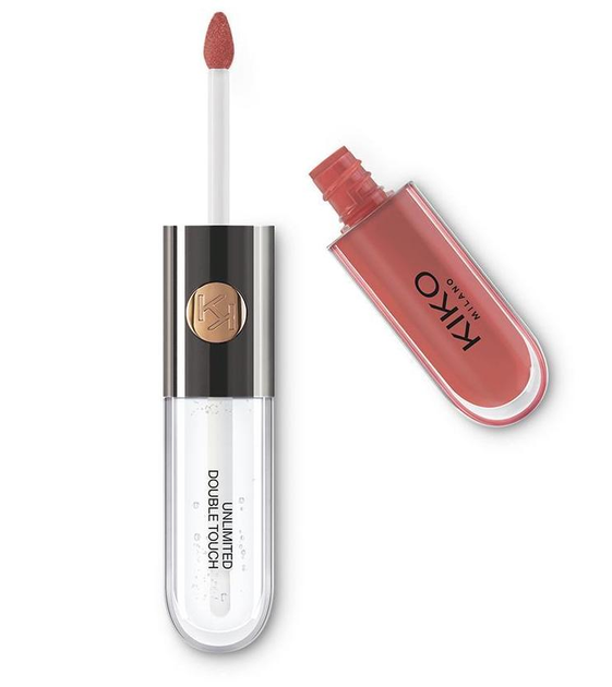 Помада губная жидкая аналог Kiko Milano Unlimited Double Touch 103 Натуральная роза 6 мл (8059385013077)