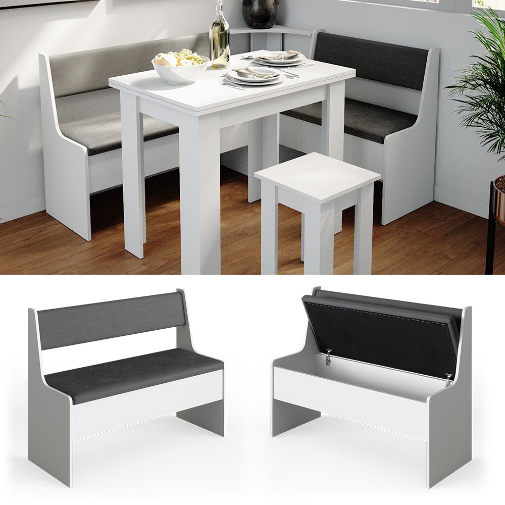 Лавка для кухонного уголка Vicco Roman 107х42 Белый - фото 7 Лавка для кухонного уголка Vicco Roman 107х42 Белый - фото 7