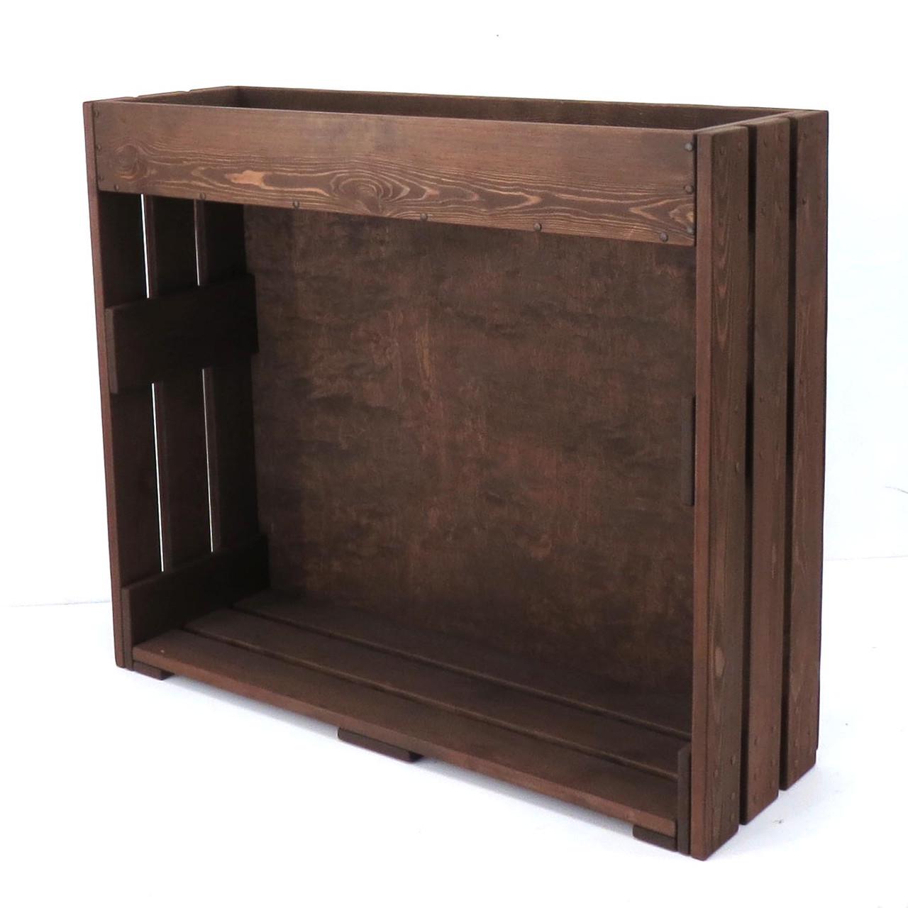 Дровница деревянная из дерева Бри Капучино (ДРВ-001009)