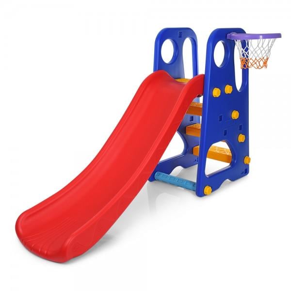 Детская горка Bambi YG2016-16-1 c баскетбольным кольцом (234424)