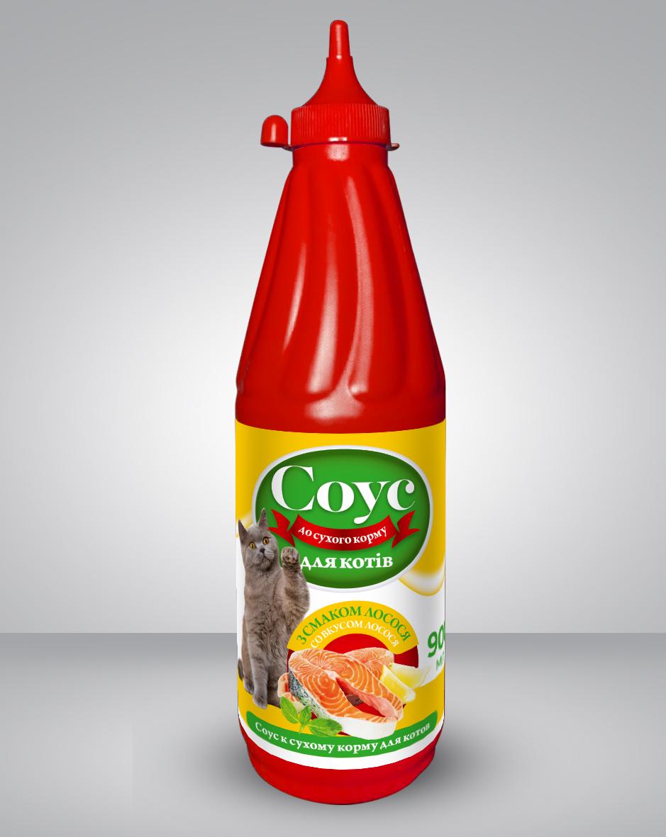 Соус к корму для кошек O.L.KAR с ароматом лосося 900 мл (25243)