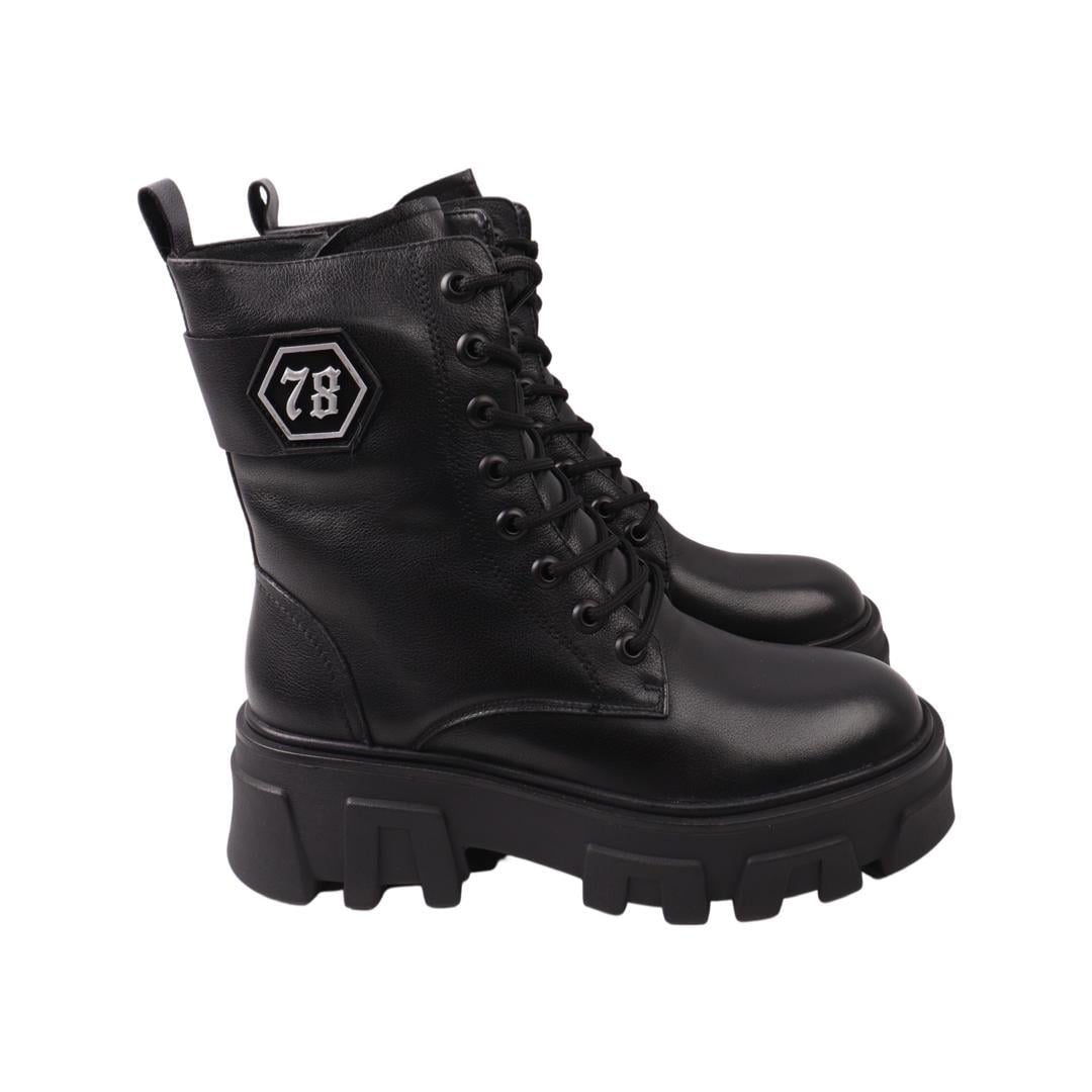 Черевики жіночі Farinni зі шкіри р. 38 Чорний (232-22ZHC)