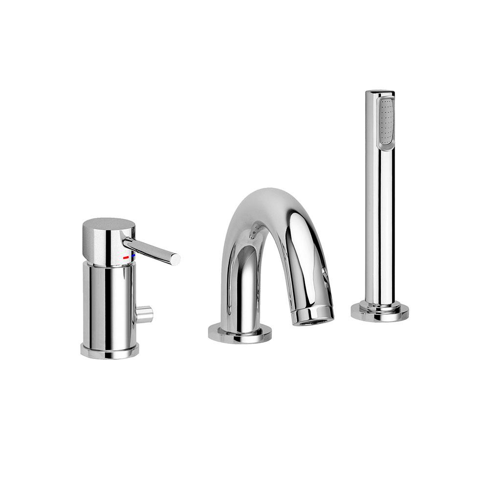 Смеситель на борт ванны Paffoni Light LIG040LCR на три отверстия Хром (142973)