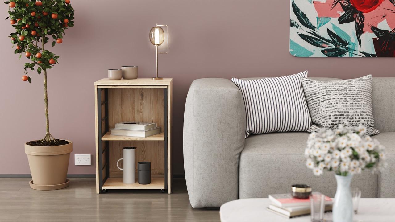 Стіл-тумба трансформер Ferrum-decor Смарт 2/2 метал/ДСП 16 мм 750x1450x600 мм Чорний/Дуб Сан-Марино (FRD-105103) - фото 7 Стіл-тумба трансформер Ferrum-decor Смарт 2/2 метал/ДСП 16 мм 750x1450x600 мм Чорний/Дуб Сан-Марино (FRD-105103) - фото 7