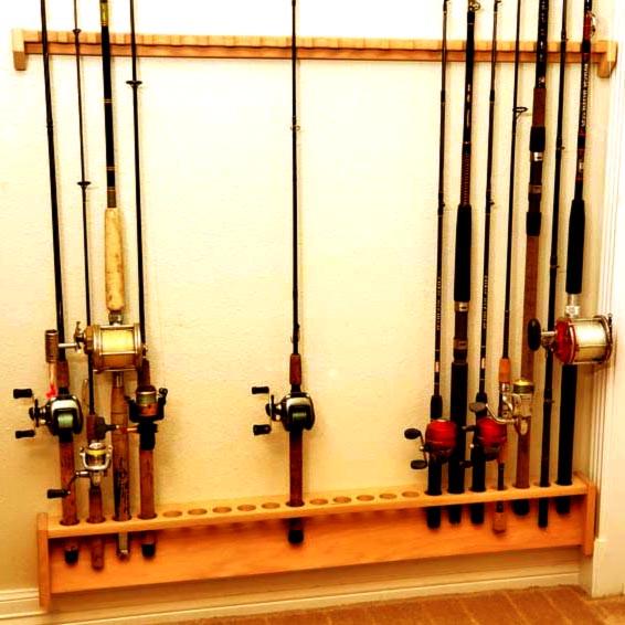 Органайзер для удочек из дерева Кулунди Карри (РЫБ-001703)