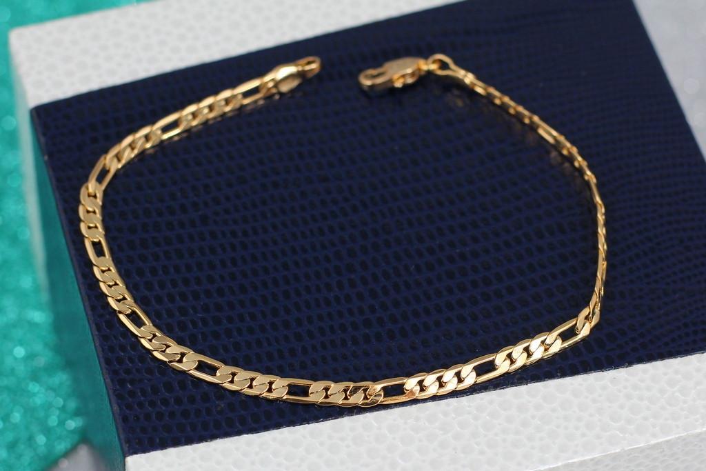 Браслет Xuping Jewelry Фигаро 20 см 3 мм Золотистый (1676200973)