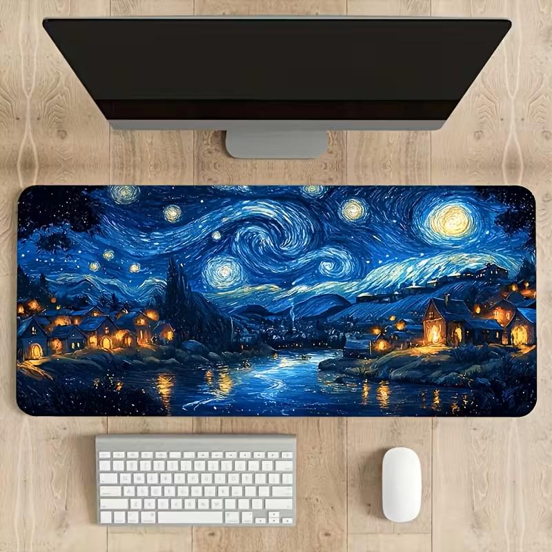 Коврик геймерский резиновый Van Gogh Starry Night XL 30x70 см (VG-SN-3070) - фото 4 Коврик геймерский резиновый Van Gogh Starry Night XL 30x70 см (VG-SN-3070) - фото 4