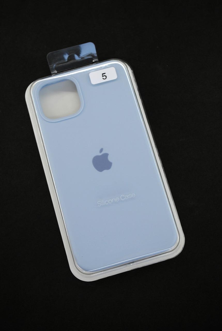 Чохол для телефону iPhone 13mini Silicone Case FULL №5 powder blue - фото 1