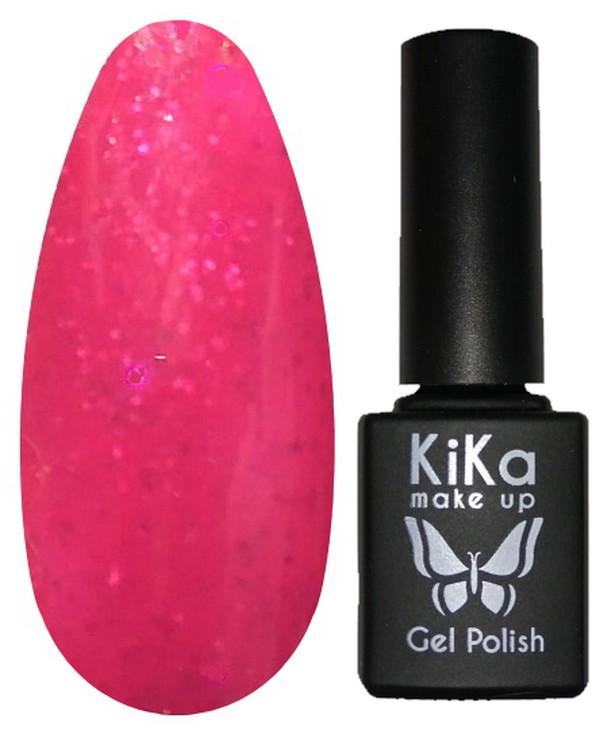 Гель-лак Kika №130 с блестками 8,5 мл Красный (KGP-130)