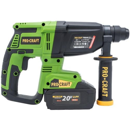 Перфоратор акумуляторний ProCraft PHA40 кейс 2 АКБ та ЗП - фото 4