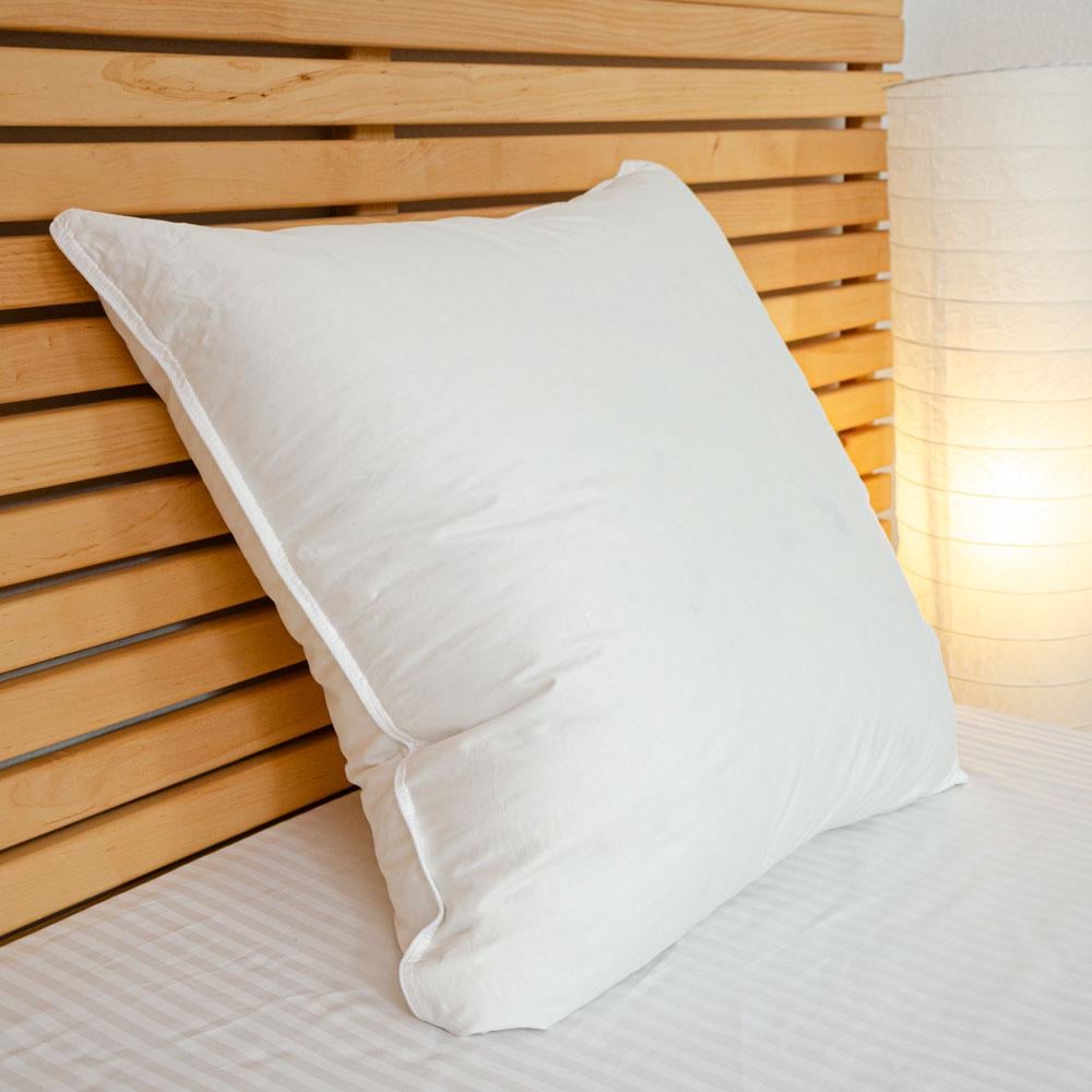 Подушка пухова преміум якості YouStar сатин пружна 50x50 см Білий (psat-50x50-p50-white)