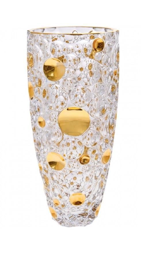 Ваза для цветов Bohemia Lisboa Gold 35 см богемское стекло (89C81/0/80J31/350) Ваза для цветов Bohemia Lisboa Gold 35 см богемское стекло (89C81/0/80J31/350)
