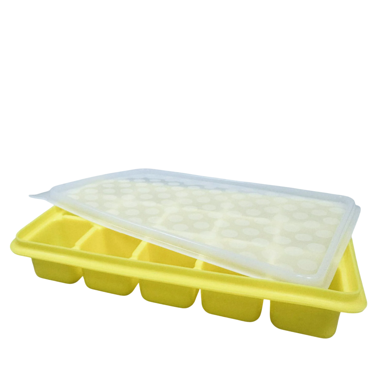 Форма силиконовая Ytech 1515 для льда с силиконовой крышкой 15 кубиков по 17х11 см. Желтый (1118913929)
