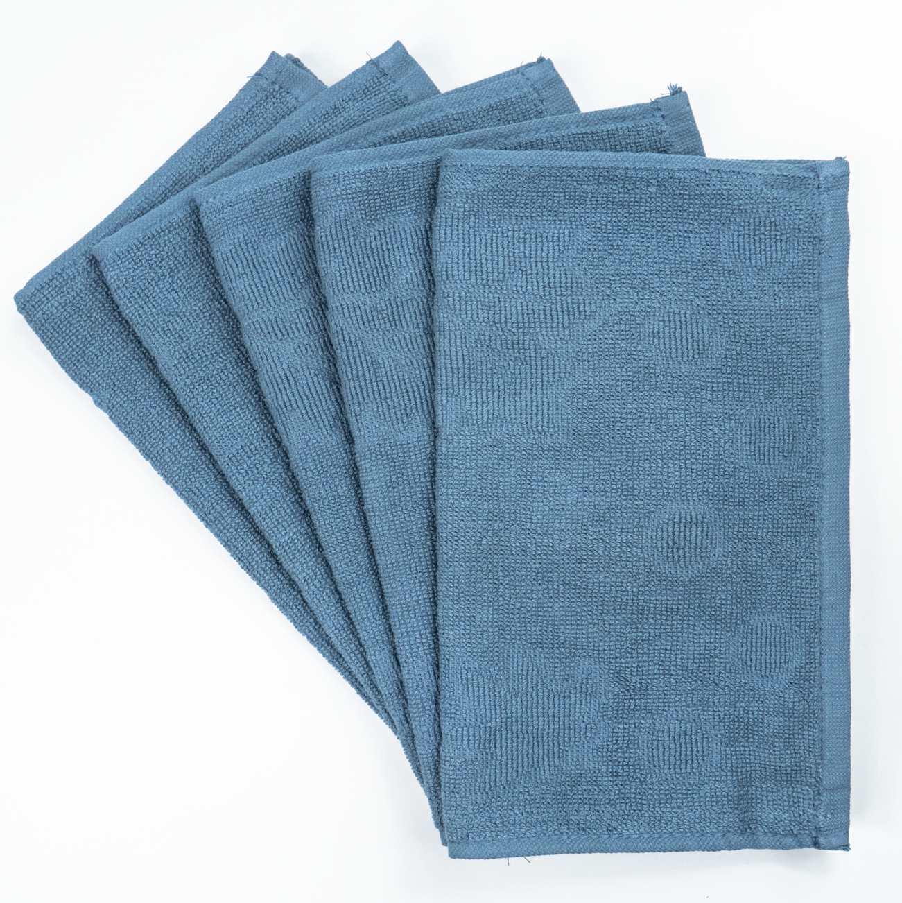 Кухонна серветка GM Textile жакардова 25х45 см Блакитний (380-45-blue) - фото 3