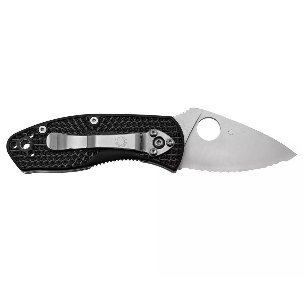 Ніж складаний мисливський Spyderco Ambitious Serrated Black (m410928) - фото 2 Ніж складаний мисливський Spyderco Ambitious Serrated Black (m410928) - фото 2