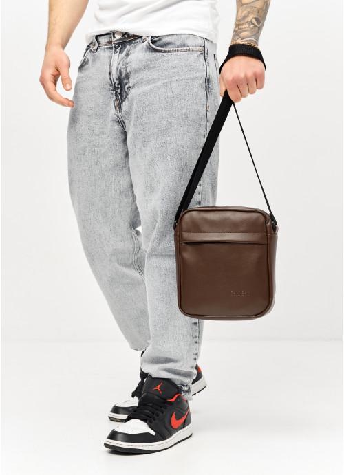 Мужская сумка-мессенджер Sambag через плечо из экокожи Коричневый (1003019723) - фото 10 Мужская сумка-мессенджер Sambag через плечо из экокожи Коричневый (1003019723) - фото 10