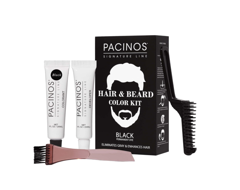 Набор для покраски волос и бороды Pacinos Black