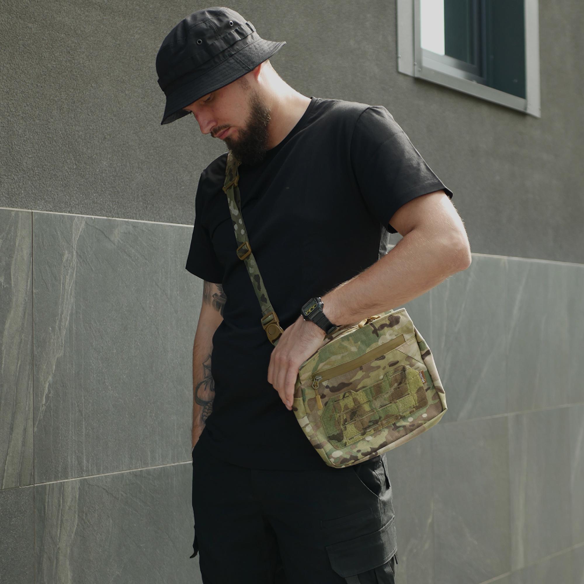 Сумка через плече Militex Tactic City Cordura з покриттям IRR мультикам (27516725) - фото 16