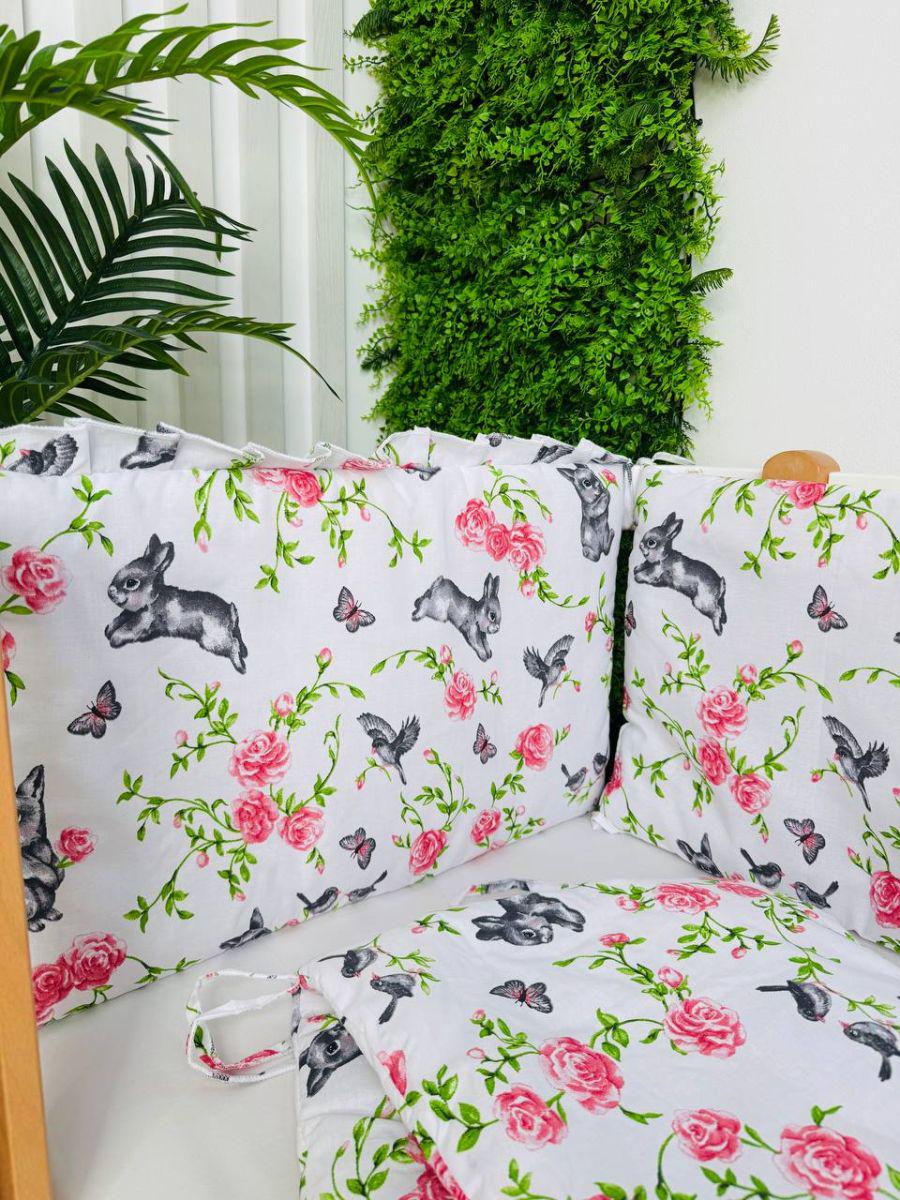 Защита для бортиков для детской кроватки сплошная 4 стороны 120x60x37 см (191) - фото 2 Защита для бортиков для детской кроватки сплошная 4 стороны 120x60x37 см (191) - фото 2