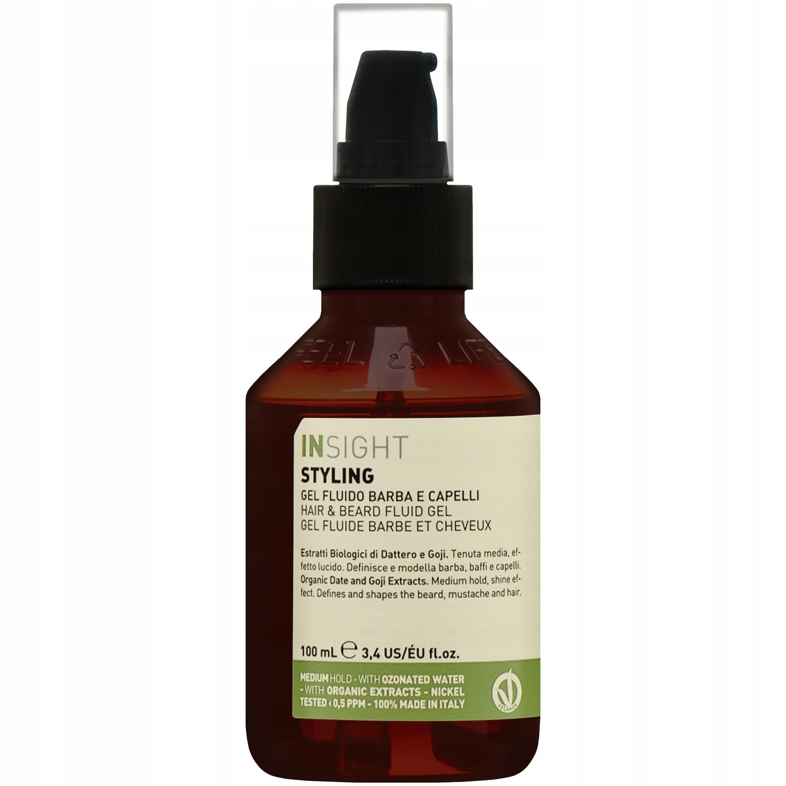 Гель сильной фиксации Insight Styling Hair Beard Fluid Gel 100 мл (8029352352959)