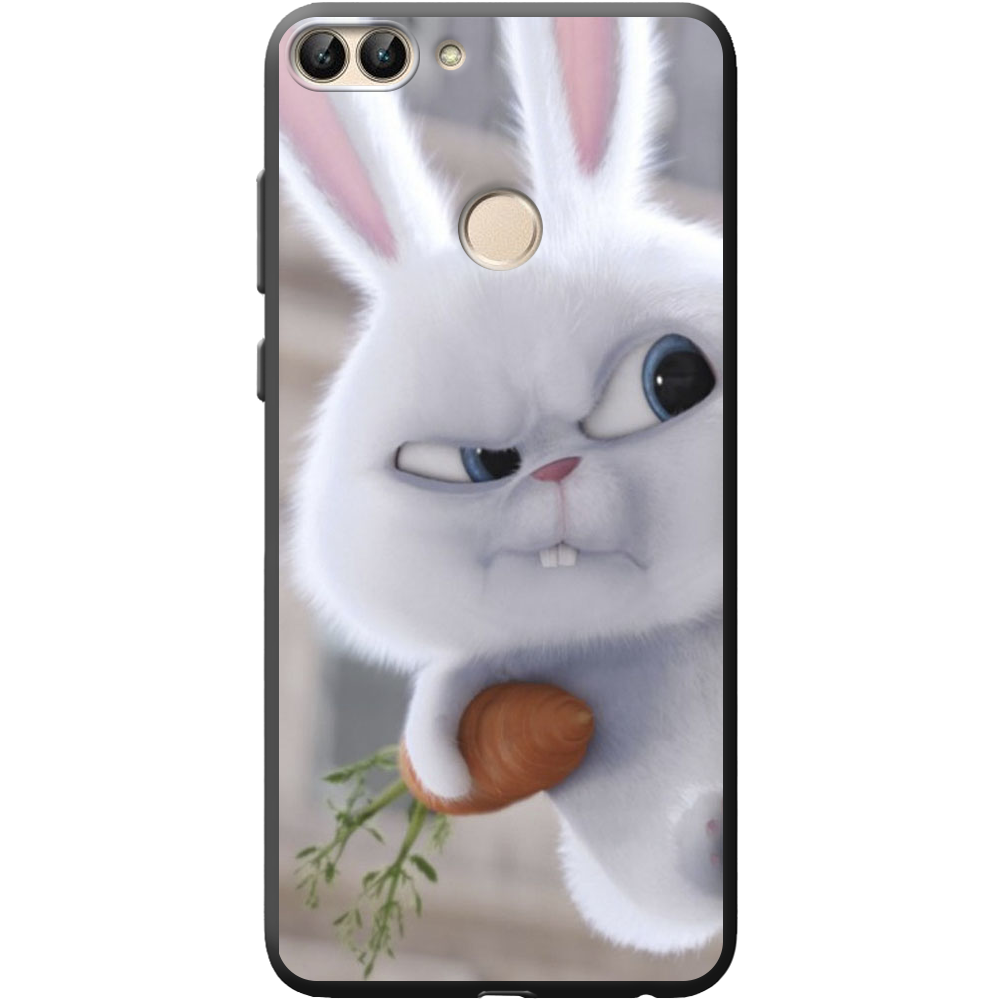 Чехол Boxface Huawei P Smart Rabbit Snowball Черный силикон (32669-up1116-41523)