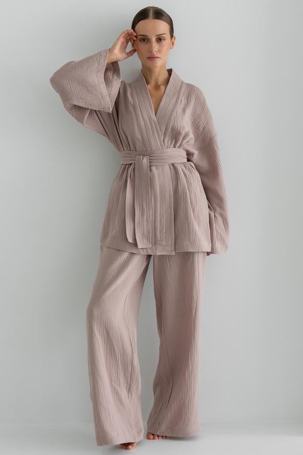 Костюм кимоно с брюками Mokko из муслина M/L (29517768)