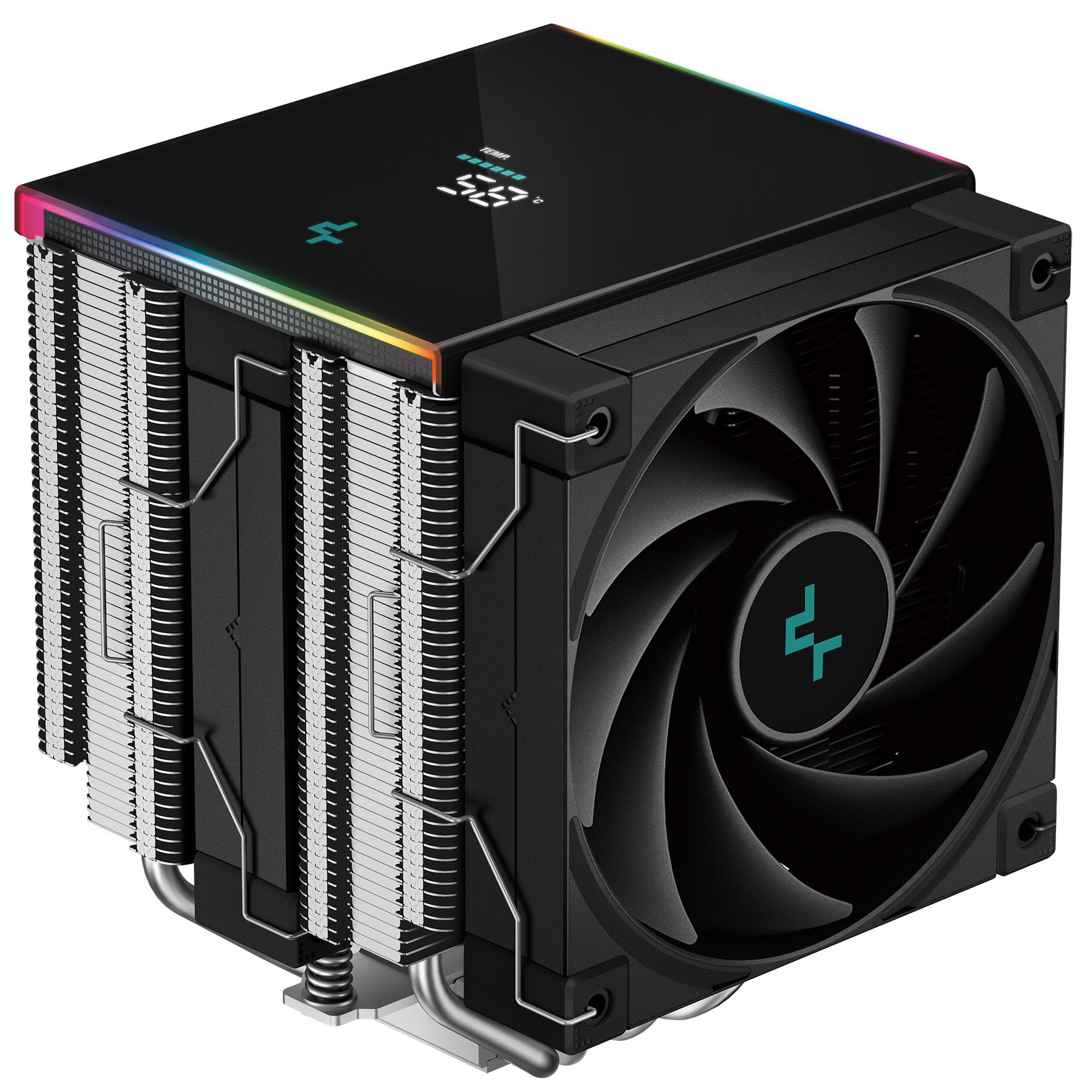 Кулер для процессора Deepcool AK620 Digital SE с двумя вентиляторами 120 мм Black (R-AK620-BKADMN-GJD) Кулер для процессора Deepcool AK620 Digital SE с двумя вентиляторами 120 мм Black (R-AK620-BKADMN-GJD)
