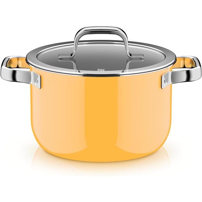 Кастрюля WMF Fusiontec Mineral Pro 20 см 3,44 л со стеклянной крышкой Желтый