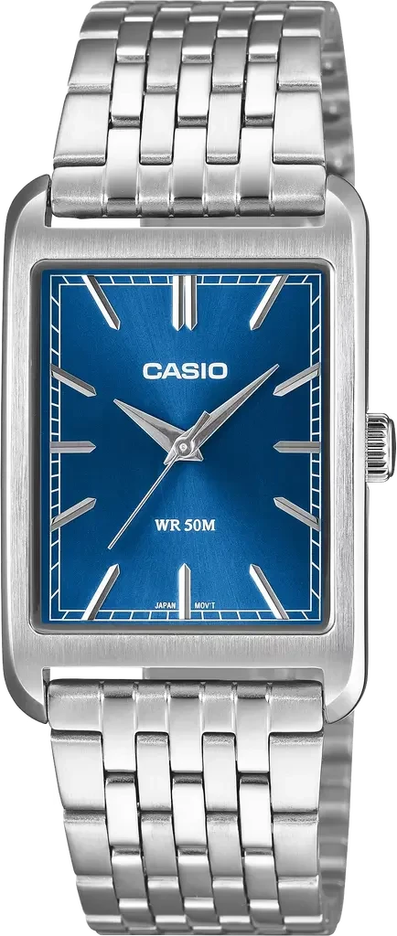 Мужские наручные часы Casio Timeless Collection MTP-B215D-2A со стальным корпусом Синий (3139706459)