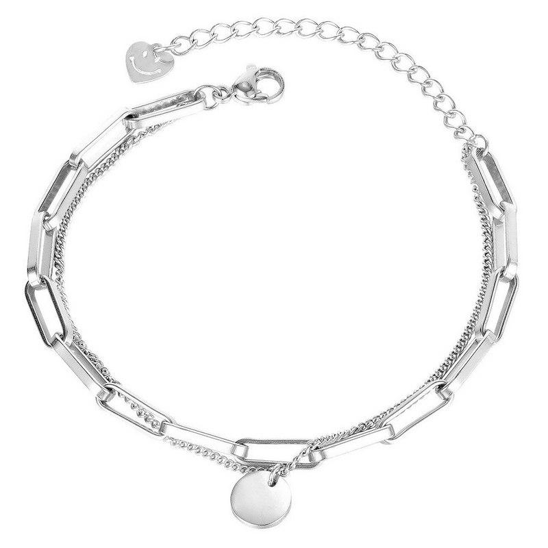 Браслет с кристаллами Сваровски gb1124 Italina Серебряный