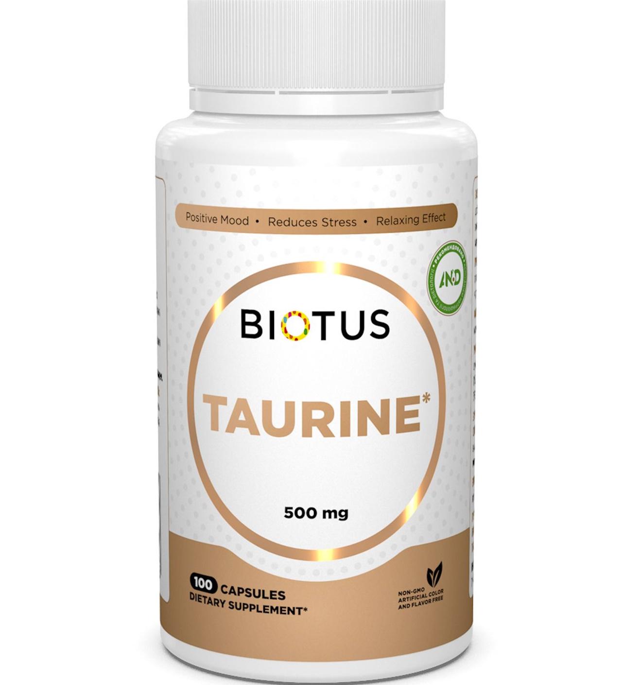 Таурін Biotus Taurine 500 mg 100 Caps BIO-531088